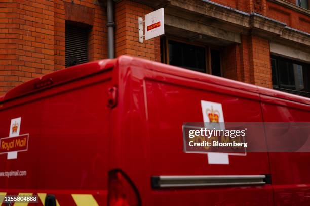 Royal Mail van outside a delivery office in London, UK, on Thursday, May 18, 2023. International Distributions Services Plc, which owns the UK Royal...