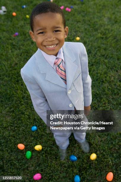 Aaron Tate poses for an easter fashion shoot Monday, April 6 in Pearland.