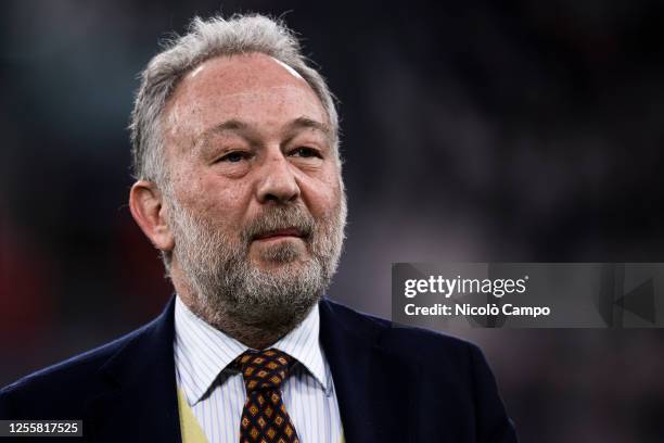 Gianluca Ferrero, chairman of Juventus FC, looks on prior to the Serie A football match between Juventus FC and US Cremonese. Juventus FC won 2-0...