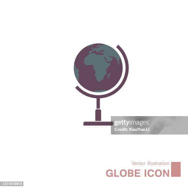 vector drawn globe. - sphere logo stock illustrations