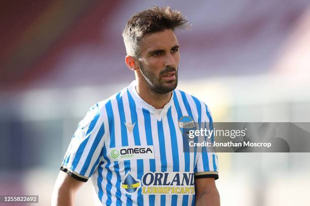 Italian midfielder Marco D'Alessandro of SPAL during the Serie A match between Genoa CFC and SPAL at Stadio Luigi Ferraris on July 12, 2020 in Genoa,...
