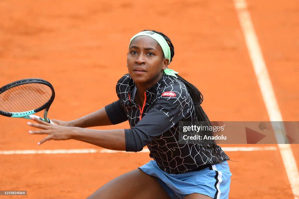 Coco Gaff during the WTA Tennis Open tournament at the Foro Italico News  Photo - Getty Images