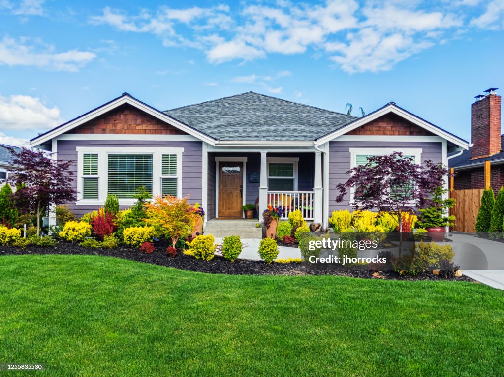 Moderne Custom Suburban Home Exterior