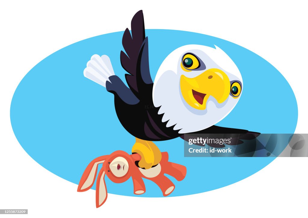 Bald Eagle Catching Rabbit Bald Eagle Catching Rabbit Toy High-Res Vector Graphic - Getty Images