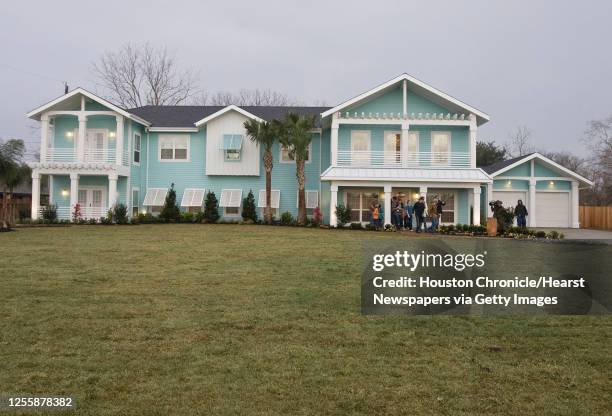 Melissa and her husband Larry Beach's new home from Extreme Makeover: Home Edition Thursday, Jan. 14 in Kemah.