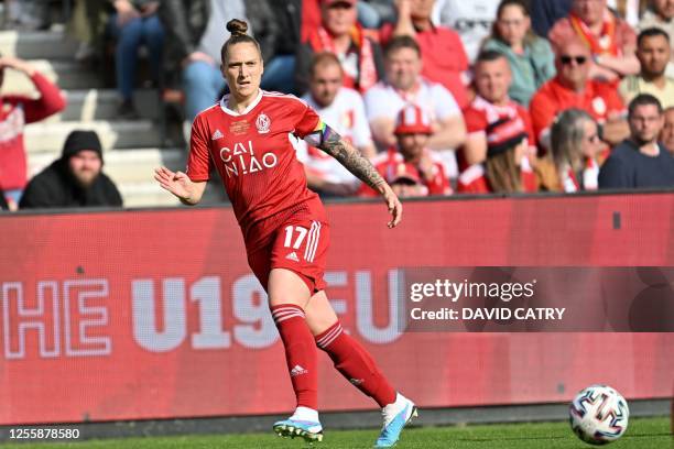 Standard Femina's Maud Coutereels pictured in action during the match between Standard Femina de Liege and KRC Genk Ladies, the final of the Belgian...