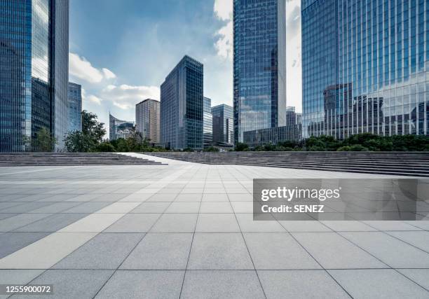 empty square by modern architectures - office courtyard stock pictures, royalty-free photos & images