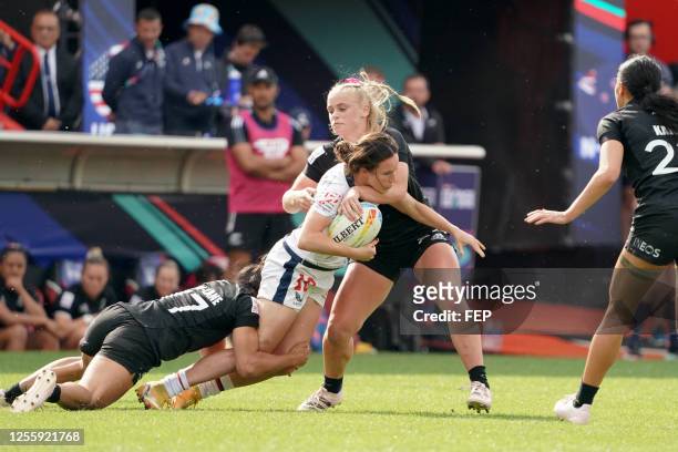Steph ROVETTI of USA during the HSBC World Sevens, Day 3 at Stade Ernest Wallon on May 14, 2023 in Toulouse, France.