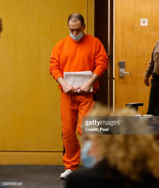 Nima Momeni arrives in court at the Hall of Justice on May 18, 2023 in San Francisco, California. 38 year-old tech entrepreneur Nima Momeni was...