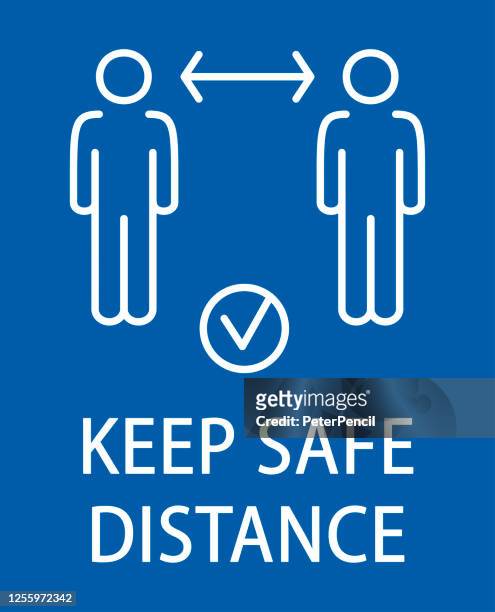 keep safe distance - social distancing. text caution. coronavirus vector illustration - crowded elevator stock illustrations