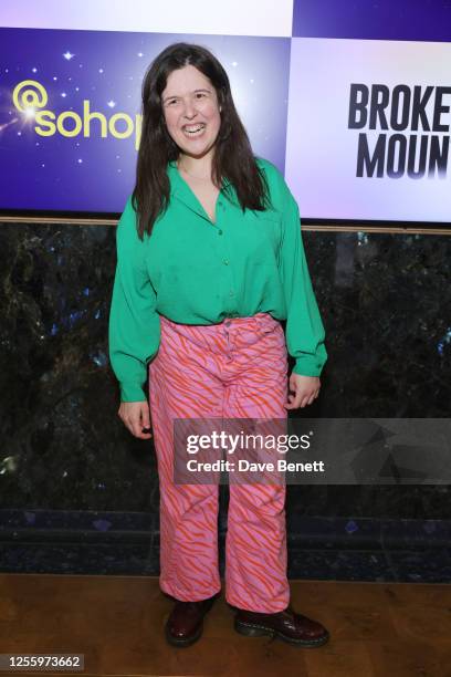 Rosie Jones attends the world premiere stage adaptation of Annie Proulx's "Brokeback Mountain" at @sohoplace on May 18, 2023 in London, England. The...