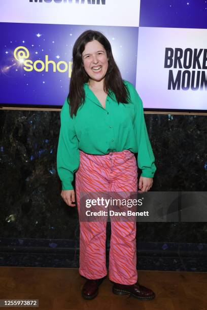 Rosie Jones attends the world premiere stage adaptation of Annie Proulx's "Brokeback Mountain" at @sohoplace on May 18, 2023 in London, England. The...