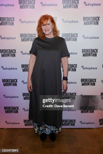 Eddi Reader attends the world premiere stage adaptation of Annie Proulx's "Brokeback Mountain" at @sohoplace on May 18, 2023 in London, England. The...