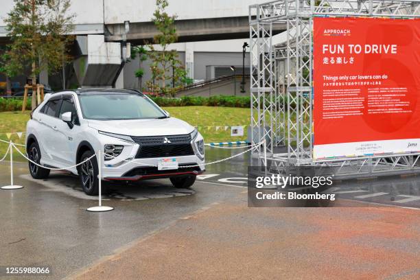 Mitsubishi Motors Corp. Autonomous eclectic vehicle displayed during a Japan Automobile Manufacturers Association event on sidelines of the Group of...