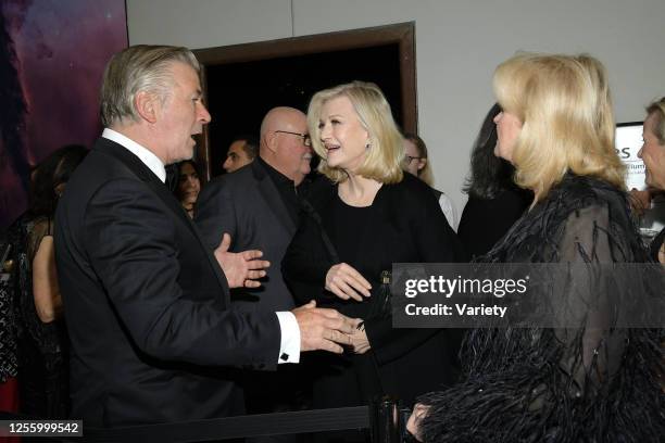 Alec Baldwin, Diane Sawyer and Candice Bergen at the PEN America 2023 Spring Literary Gala held at the American Museum of Natural History on May 18,...