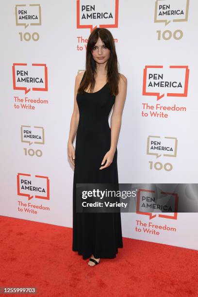 Emily Ratajkowski at the PEN America 2023 Spring Literary Gala held at the American Museum of Natural History on May 18, 2023 in New York City.