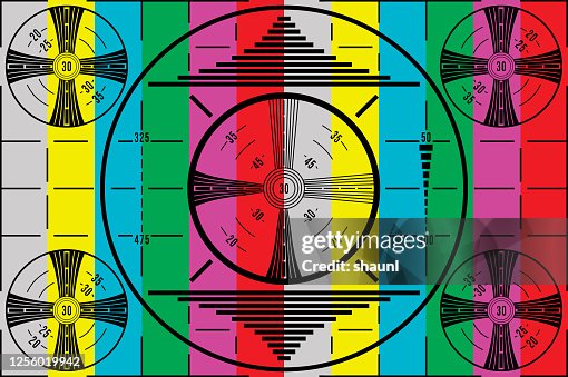 Vintage Test Pattern High-Res Vector Graphic - Getty Images