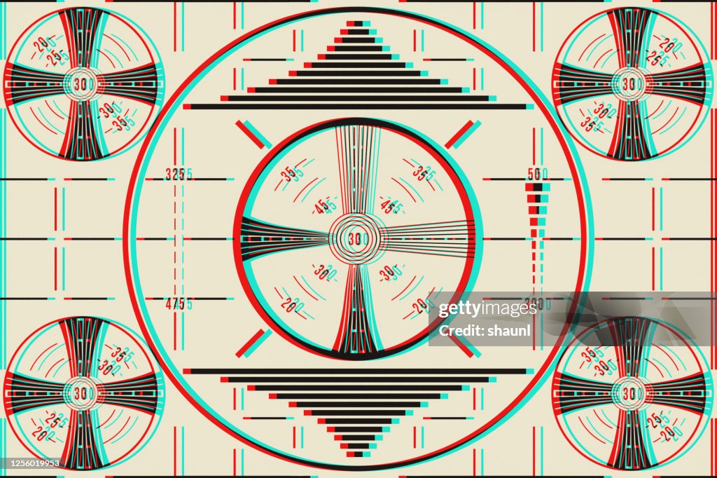 Color Old Test Pattern Vintage Test Pattern High-Res Vector Graphic - Getty Images