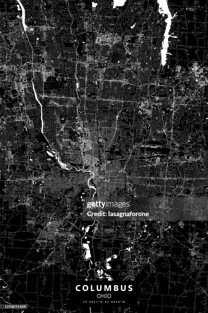 Columbus, Ohio Vector Map