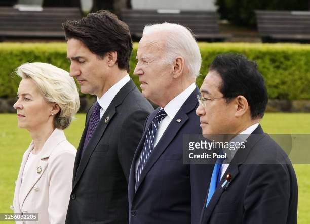 European Commission President Ursula von der Leyen, Canadian Prime Minister Justin Trudeau, U.S. President Joe Biden and Japanese Prime Minister...
