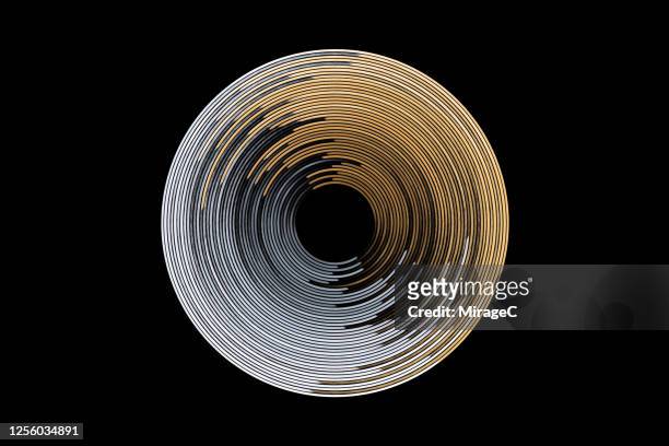 gold and silver brush strokes swirl pattern - yin och yang bildbanksfoton och bilder