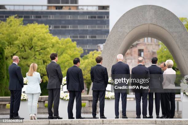 European Council President Charles Michel, Italian Prime Minister Giorgia Meloni, Canadian Prime Minister Justin Trudeau, French President Emmanuel...