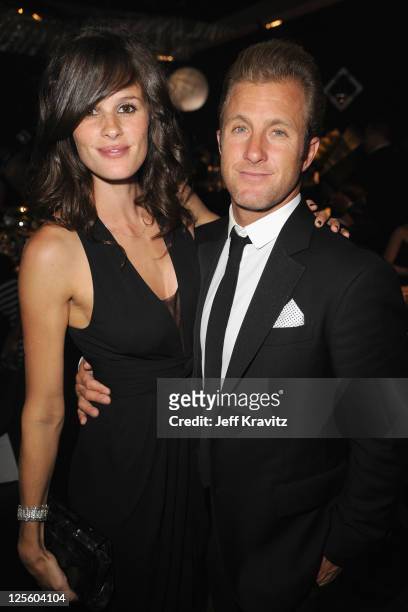 Actor Scott Caan and Kacy Byxbee attend the Governor's Ball during the 63rd Primetime Emmy Awards at the Los Angeles Convention Center on September...