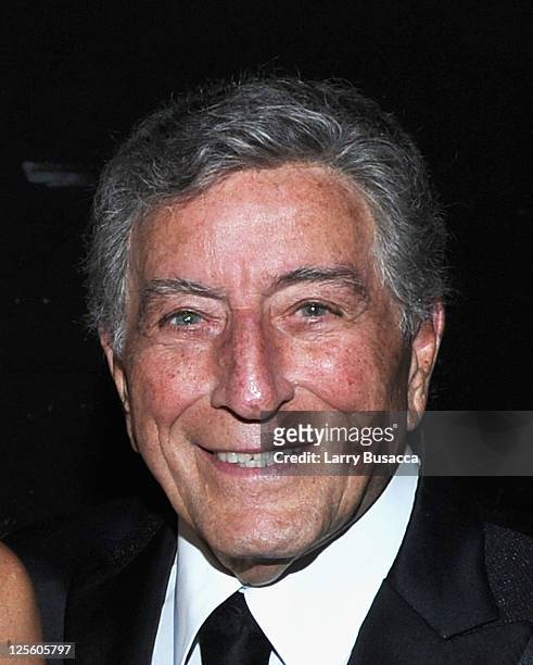 Tony Bennett attends Tony Bennett's 85th Birthday Gala Benefit for Exploring the Arts at The Metropolitan Opera House on September 18, 2011 in New...