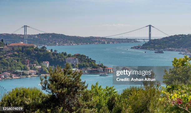 the bosphorus strait in istanbul, turkey - bosphorus stock pictures, royalty-free photos & images