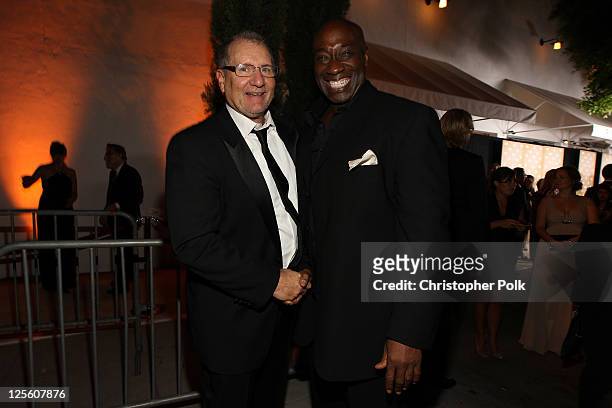 Actors Ed O'Neill and Michael Clarke Duncan attend the EMMY nominees celebration with FOX Broadcasting Company, Twentieth Century FOX Television, and...