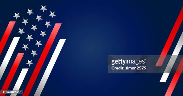 usa stars and stripes background - american flag fireworks stock illustrations