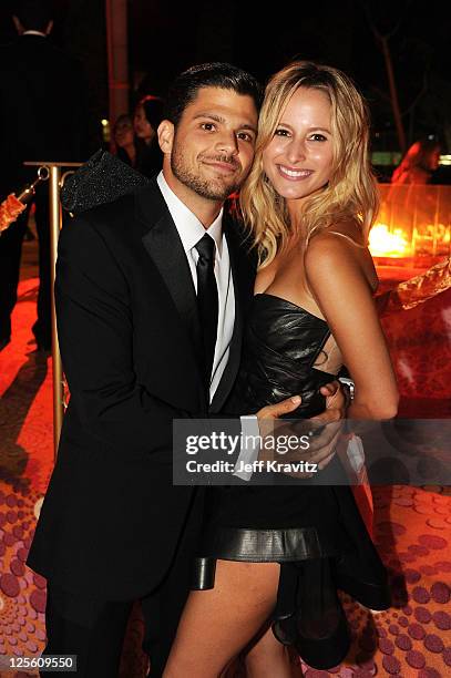 Exclusive Coverage** Actor Jerry Ferrara and Alexandra Blodgett attend HBO's Official Emmy After Party at The Plaza at the Pacific Design Center on...