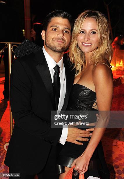 Exclusive Coverage** Actor Jerry Ferrara and Alexandra Blodgett attend HBO's Official Emmy After Party at The Plaza at the Pacific Design Center on...