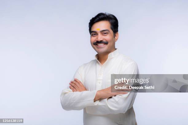 handsome man - stock photo - men kurta stock pictures, royalty-free photos & images