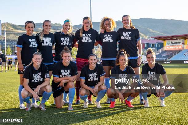Chicago Red Stars starting XI during a game between Utah Royals FC and Chicago Red Stars at Zions Bank Stadium on July 12, 2020 in Herriman, Utah. .