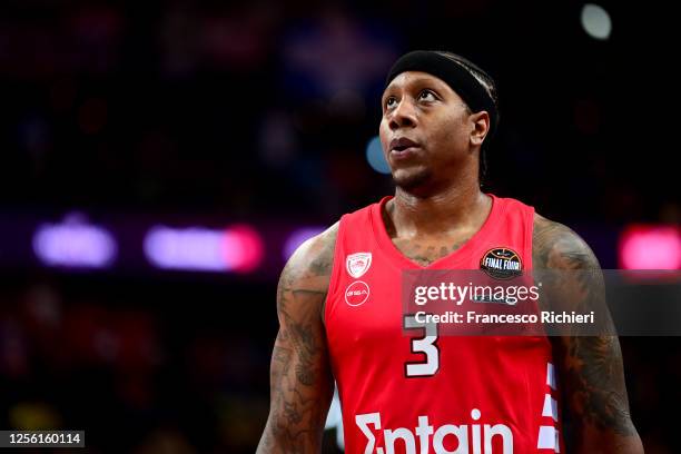 Isaiah Canaan, #3 of Olympiacos Piraeus in action during Turkish Airlines EuroLeague Final Four Kaunas 2023 Semi Final A match between Olympiacos...