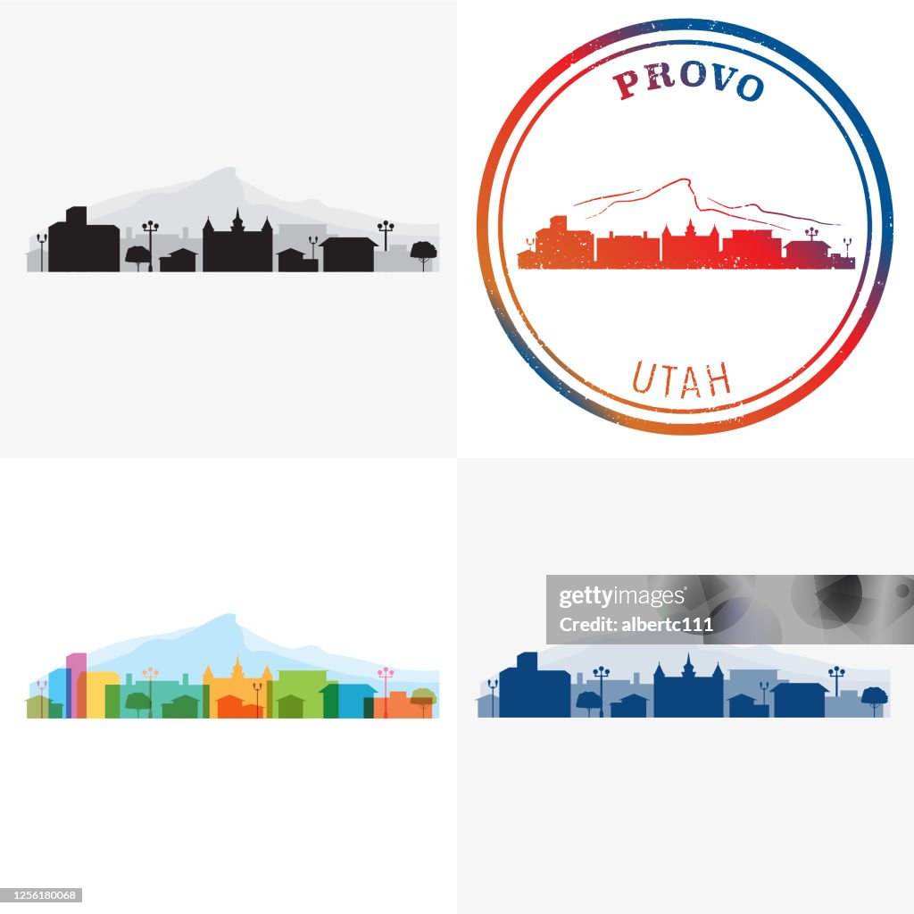 Provo Utah City Graphics