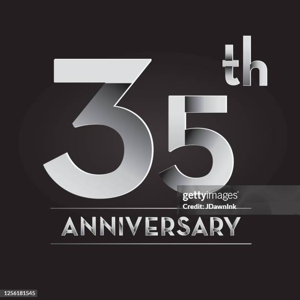 35th Lettering 45 35th Anniversary Logo High Res Illustrations - Getty Images