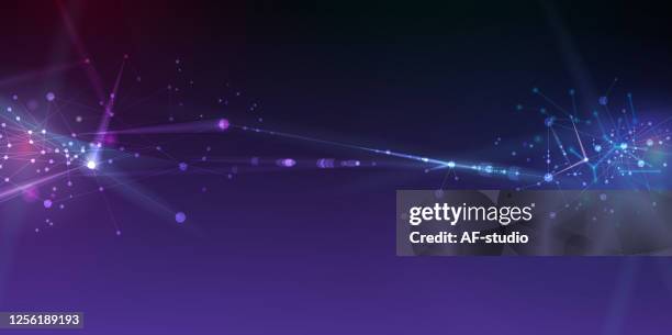 abstract & science technology background. network, particle illustration. 3d grid surface - wave simulator stock illustrations