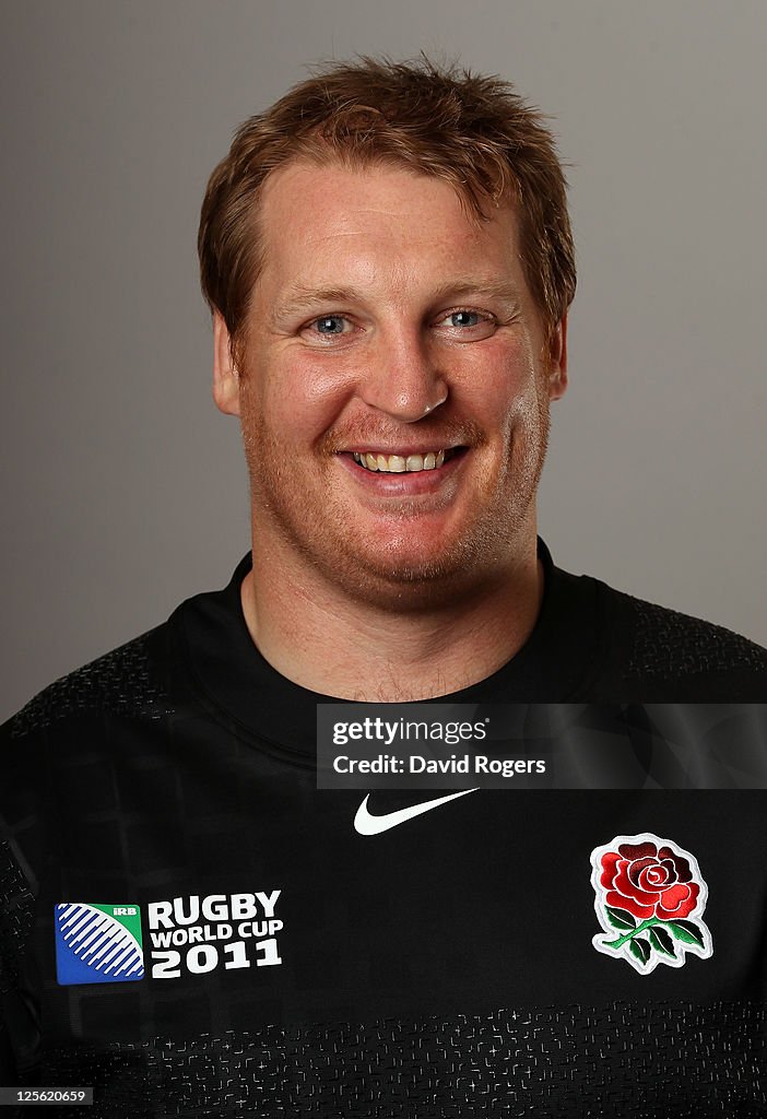 Thomas Waldrom of England poses for a portrait at Pennyhill Park on