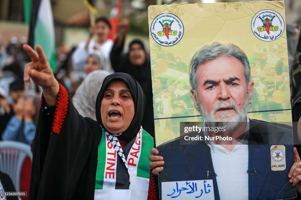 Islamic Rally Supporters of the Islamic Jihad take part in a rally in Gaza to... News ...