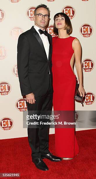 Actor Jason Lee and Ceren Alkac attend the 15th Annual Entertainment Tonight Emmy Party at Vibiana on September 18, 2011 in Los Angeles, California.