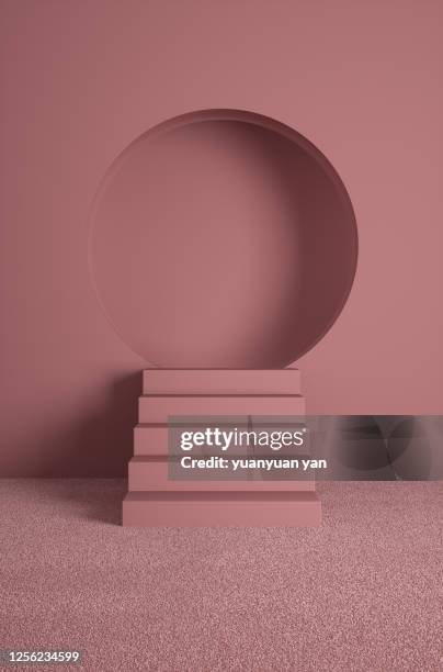 3d rendering product background - steps and staircases stock pictures, royalty-free photos & images