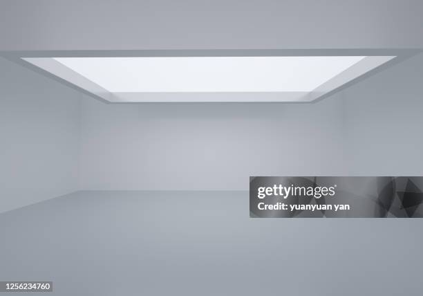 3d rendering indoor exhibition background - exhibition room stock pictures, royalty-free photos & images