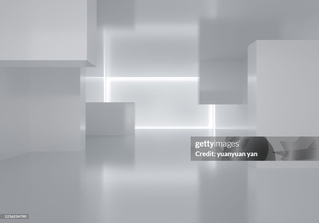 3d rendering indoor exhibition background