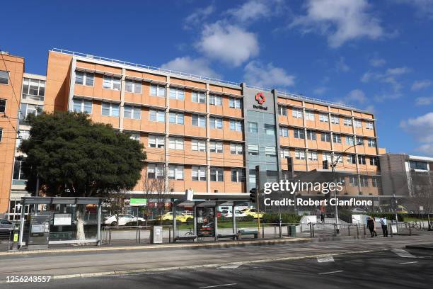 General view of the Alfred Hospital on July 15, 2020 in Melbourne, Australia. Melbourne hospital workers are among new confirmed coronavirus cases in...