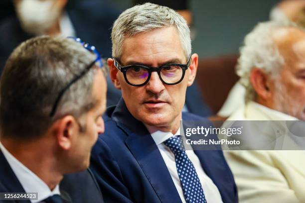 Alessandro Antonello attends the inauguration of the Library of the Shoah Memorial in Milan on June 15, 2022 in Milan, Italy.