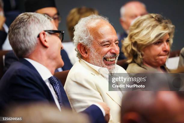 Gad Lerner attends the inauguration of the Library of the Shoah Memorial in Milan on June 15, 2022 in Milan, Italy.