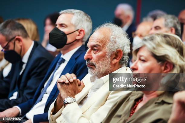 Gad Lerner attends the inauguration of the Library of the Shoah Memorial in Milan on June 15, 2022 in Milan, Italy.