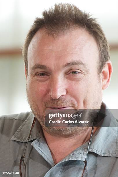 Spanish painter Miquel Barcelo attends "Los Pasos Dobles" photocall at the Kursaal Palace during the 59th San Sebastian International Film Festival...